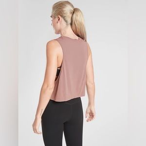 Athleta Mineral Wash Crop Tank in Volcanic Violet XS